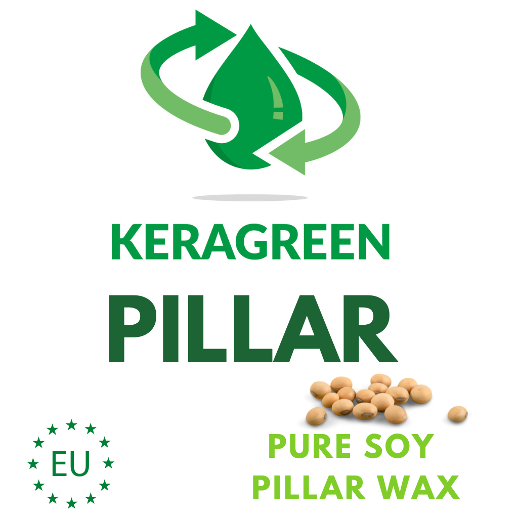 KERAGREEN PURE SOY PILLAR WAX - Eco Candle Project